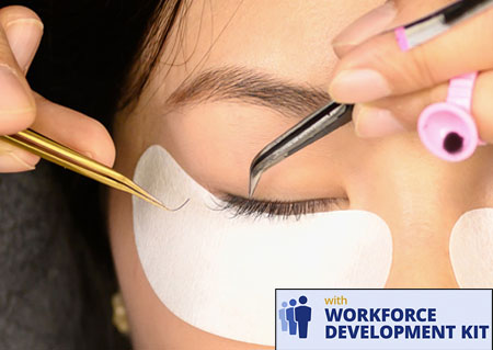 Estilista de Pesta&ntilde;as con Kit de Desarrollo Profesional